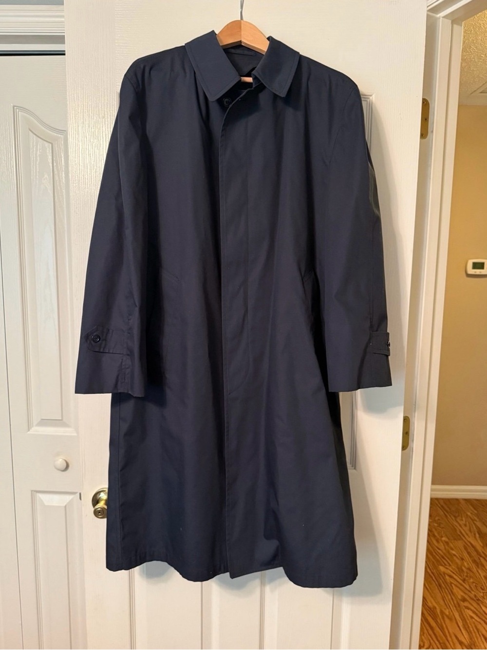 Vintage London Fog Wamsutta Navy Coat 42 Short